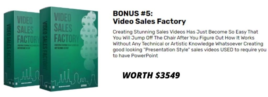 BONUS 5 Video Sales Factory