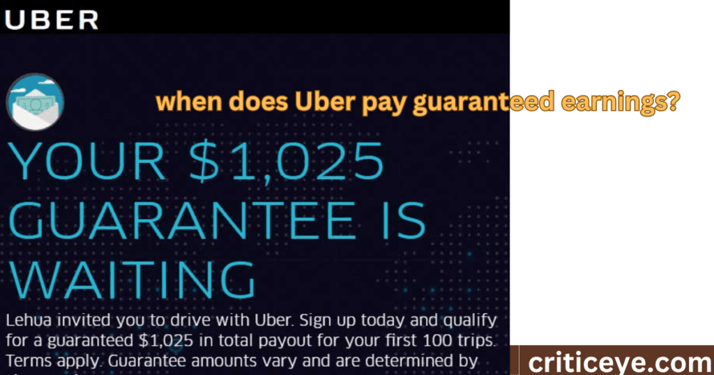Uber Pay Guaranteed Earnings