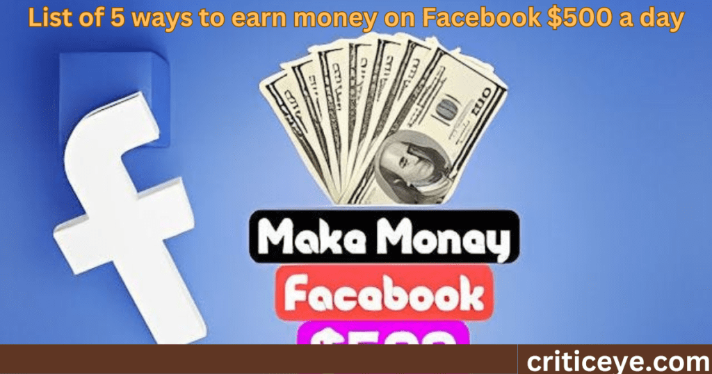 Earn $500 Every Day on Facebook