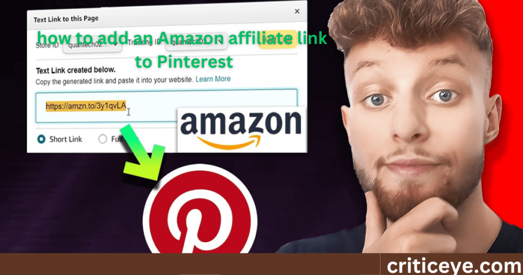 Adding an Amazon Affiliate Link to Pinterest