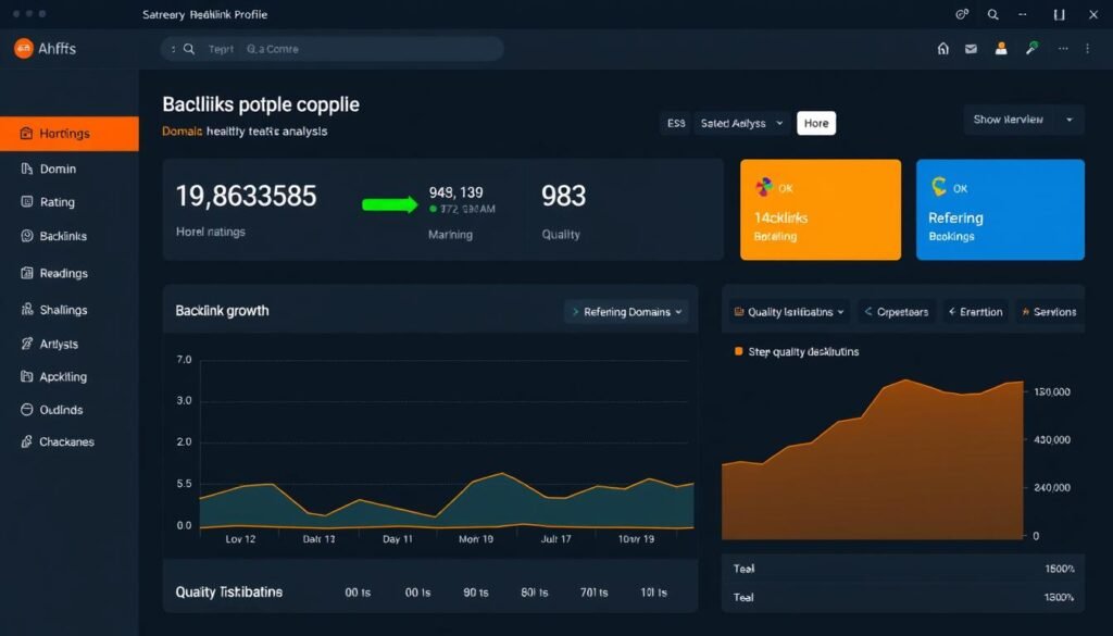 Backlink profile analysis showing quality links to a WordPress website Backlink profile analysis showing quality links to a WordPress website