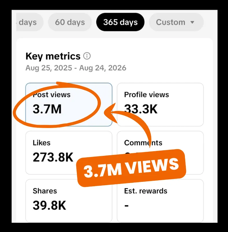 10 Min. Tiktok Viral System interface
